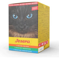 Produktbild von Josera Multipack Filet Katzen Nassfutter Adult Huhn Ente Lachs Getreidefrei 6 x 70 g - 6 x 70 g
