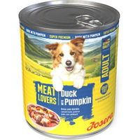 Produktbild von Josera Nassfutter Hund Adult Meat Lovers Menu Ente und Kürbis 6x800 g