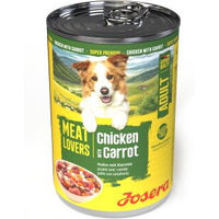 Produktbild von Josera Nassfutter Hund Adult Meat Lovers Menu Huhn und Karotten 6x400g