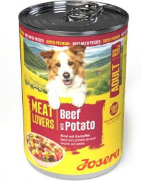 Josera Nassfutter Hund Adult Meat Lovers Menu Rind und Kartoffel 6x400 g – Bild 1 von 1