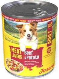 Josera Nassfutter Hund Adult Meat Lovers Menu Rind und Kartoffel 6x800 g – Bild 1 von 1