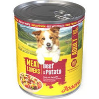 Produktbild von Josera Nassfutter Hund Adult Meat Lovers Menu Rind und Kartoffel 6x800 g