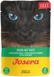 Produktbild von Josera Nassfutter Katze Adult Filets Huhn mit Ente getreidefrei 16x70 g