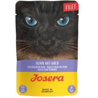 Produktbild von Josera Nassfutter Katze Adult Filets Huhn mit Kalb getreidefrei 16x70 g