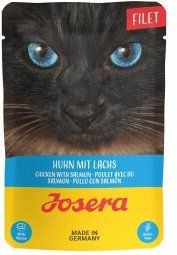 Produktbild von Josera Nassfutter Katze Adult Filets Huhn mit Lachs getreidefrei 16x70 g