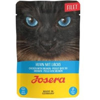 Produktbild von Josera Nassfutter Katze Adult Filets Huhn mit Lachs getreidefrei 16x70 g