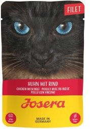 Produktbild von Josera Nassfutter Katze Adult Filets Huhn mit Rind getreidefrei 16x70 g