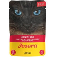 Produktbild von Josera Nassfutter Katze Adult Filets Huhn mit Rind getreidefrei 16x70 g