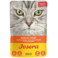 Produktbild von Josera Nassfutter Katze Adult Paté Huhn mit Spinat ohne Farb- und Aromastoffe und ohne Zucker 16x85 g
