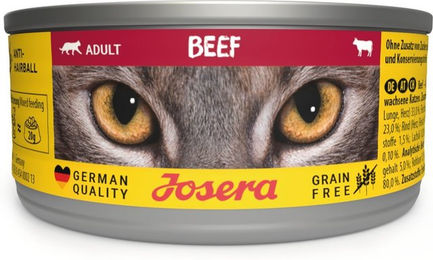 Produktbild von Josera Nassfutter Rind und Lachs getreidefrei für adulte Hunde 12x85g