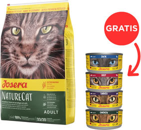 Produktbild von Josera Nature Cat Getreidefreies Katzenfutter mit Geflügel und Lachs 10 kg