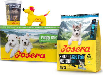 Produktbild von Josera Puppy Box High Protein Junior Welpenfutter Fisch mit hohem Fleischanteil 900g