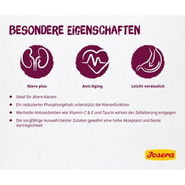 Produktbild von Josera Senior Katzenfutter Schonkost mit niedrigem Phosphorgehalt 2x2 kg