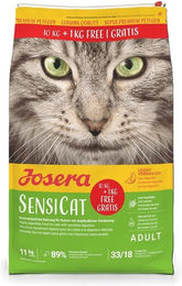 Josera SensiCat Trockenfutter für ausgewachsene Katzen mit Geflügel und Reis ohne Zucker 11 kg – Bild 1 von 4