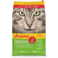 Produktbild von Josera SensiCat Trockenfutter für ausgewachsene Katzen mit Geflügel und Reis ohne Zucker 11 kg