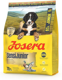 Josera SensiJunior Hundetrockenfutter mit Lachs und Ente für mittlere Rassen, glutenfrei, 3 kg – Bild 1 von 9