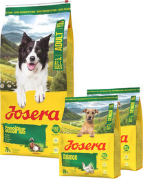 Produktbild von Josera SensiPlus Hundefutter mit Ente für adulte Hunde glutenfrei und für empfindliche Verdauung 12,5kg