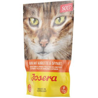 Produktbild von Josera Soup Huhn mit Karotte und Spinat Getreidefreies Nassfutter für ausgewachsene Katzen 16 x 70 g - 16 x 70 g