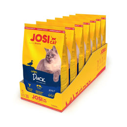 JosiCat Crispy Duck Trockenfutter für erwachsene Katzen mit Ente ohne Zucker und Farbstoffe 7 x 650 g - 7 x 650 g – Bild 1 von 4