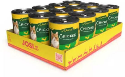 JosiCat Feuchtfutter Huhn in Sauce für ausgewachsene Katzen 12er-Pack 415 g – Bild 1 von 1