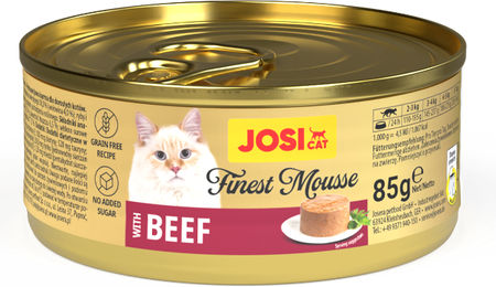 JosiCat Finest Mousse mit Rind Katzenfutter Adult Getreidefrei 12 x 85 g – Bild 1 von 3