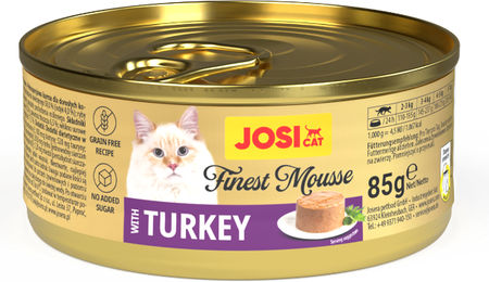 JosiCat Finest Mousse Pute Katzenfutter Adult 12x85g getreidefrei – Bild 1 von 3