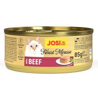Produktbild von JosiCat Finest Mousse Rind Katzen Nassfutter Adult Getreidefrei Ohne Zucker 12 x 85 g