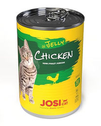 JosiCat Katzen Nassfutter Huhn in Gelee Adult Getreidefrei 12 x 400 g - 12 x 400 g – Bild 1 von 3