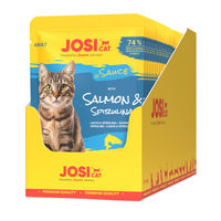 Produktbild von JosiCat Katzen Nassfutter Lachs in Sauce Adult 28 x 85 g ohne Zucker