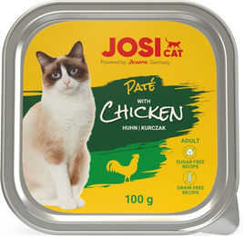 JosiCat Katzen Nassfutter Paté mit Huhn Adult 32 x 100 g Getreidefrei - 32 x 100 g – Bild 1 von 3