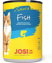 Produktbild von JosiCat Katzenfutter Fisch in Sauce 12x415g