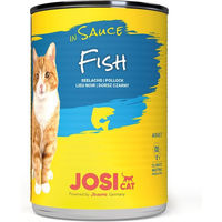 Produktbild von JosiCat Katzenfutter Fisch in Sauce 12x415g
