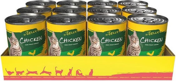 JosiCat Katzenfutter Huhn in Gelee Adult Getreidefrei Nassfutter 12 x 400g – Bild 1 von 1