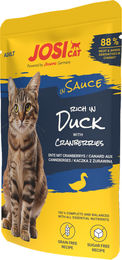JosiCat Katzenfutter Nass Ente in Sauce Getreidefrei Ohne Zucker 28 x 85 g – Bild 1 von 2