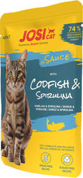 JosiCat Katzenfutter Nass mit Kabeljau in Sauce für erwachsene Katzen 28 x 85 g Getreidefrei und ohne Zucker – Bild 1 von 2