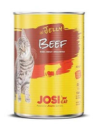 JosiCat Katzenfutter Rind in Gelee 12x 400g - 12 x 400 g – Bild 1 von 1
