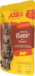 JosiCat Katzenfutter Rind in Sauce für erwachsene Katzen getreidefrei 28 x 85 g – Bild 1 von 2