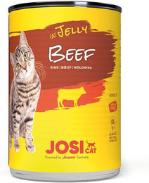 Produktbild von JosiCat Katzenfutter Stückchen in Gelee Rind 12x400g