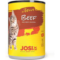 Produktbild von JosiCat Katzenfutter Stückchen in Gelee Rind 12x400g