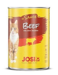 JosiCat Katzenfutter Stückchen in Sauce Rind 12x 415g - 12 x 415 g – Bild 1 von 1