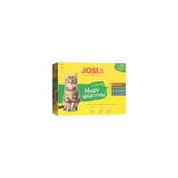 Produktbild von JosiCat Multipack Mixed Selection Katzen Nassfutter Stückchen in Sauce Adult 12 x 85 g Getreidefrei