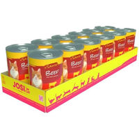 Produktbild von JosiCat Nassfutter für ausgewachsene Katzen Rind in Sauce 12 x 415g Ohne Soja Milchprodukte künstliche Farbstoffe und Konservierungsmittel