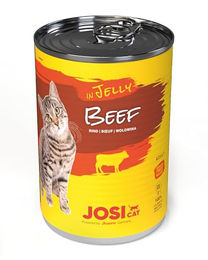JosiCat Nassfutter für ausgewachsene Katzen Rind und Huhn in Gelee Getreidefrei 12 x 400 g - 12 x 400 g – Bild 1 von 4