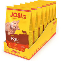 Produktbild von JosiCat Tasty Beef Trockenfutter für ausgewachsene Katzen 7 x 650g - 7 x 650 g