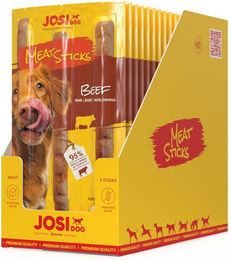 JosiDog Meat Sticks Beef Rind Kausnack für erwachsene Hunde getreidefrei und zuckerfrei 20 x 33 g - 20 x 33 g – Bild 1 von 5