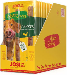 JosiDog Meat Sticks Chicken Hundesnack Huhn für erwachsene Hunde mit hohem Fleischanteil 20 x 33 g - 20 x 33 g – Bild 1 von 5