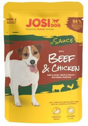 JosiDog Mini Hundefutter Rind und Huhn in Soße mit hohem Fleischanteil 24 x 100 g – Bild 1 von 2