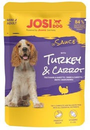 JosiDog Mini Hundefutter Truthahn und Karotte in Soße für Adult 24 x 100 g – Bild 1 von 2