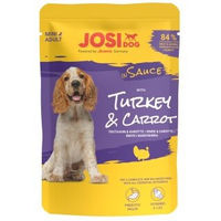 Produktbild von JosiDog Mini Hundefutter Truthahn und Karotte in Soße für Adult 24 x 100 g