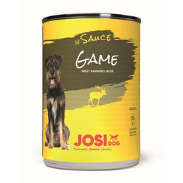 JosiDog Nassfutter Wild Stückchen in Sauce für adulte Hunde 12 x 415 g - 12 x 415 g – Bild 1 von 9